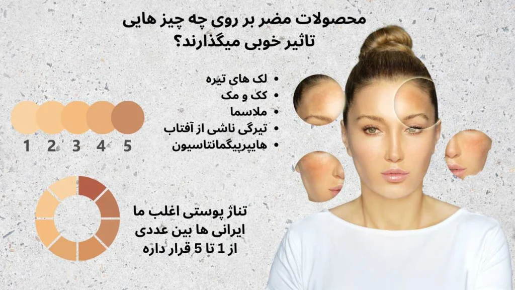 خطرات سفید کننده پوست و تاثیر آن بر تناژ پوستی + تاثیر سفید کنننده های مضر بر روی بیماری ها