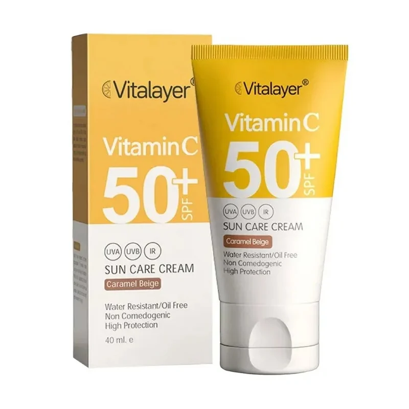 کرم ضد آفتاب ویتامین سی ویتالیر SPF50 (زرد)