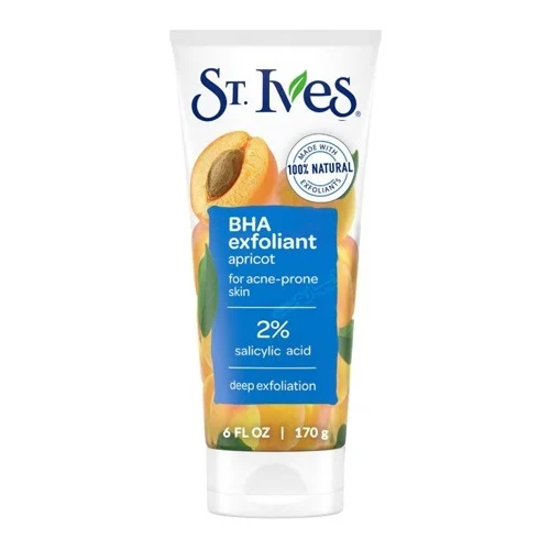 اسکراب لایه بردار صورت سینت ایوز St. Ives مدل BHA Exfoliat Apricot عصاره زردآلو